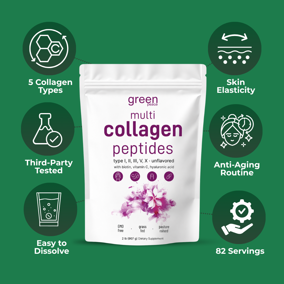 Green Peace Multi Collagen Peptides unflavored powder