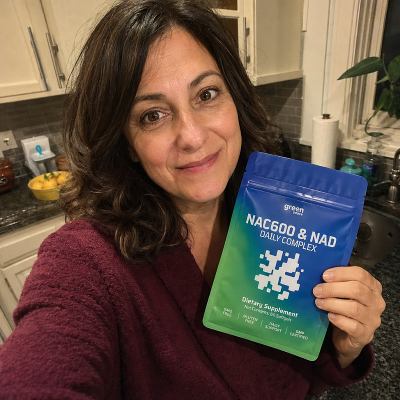 Customer with NAC 600 mg MCT oil softgels