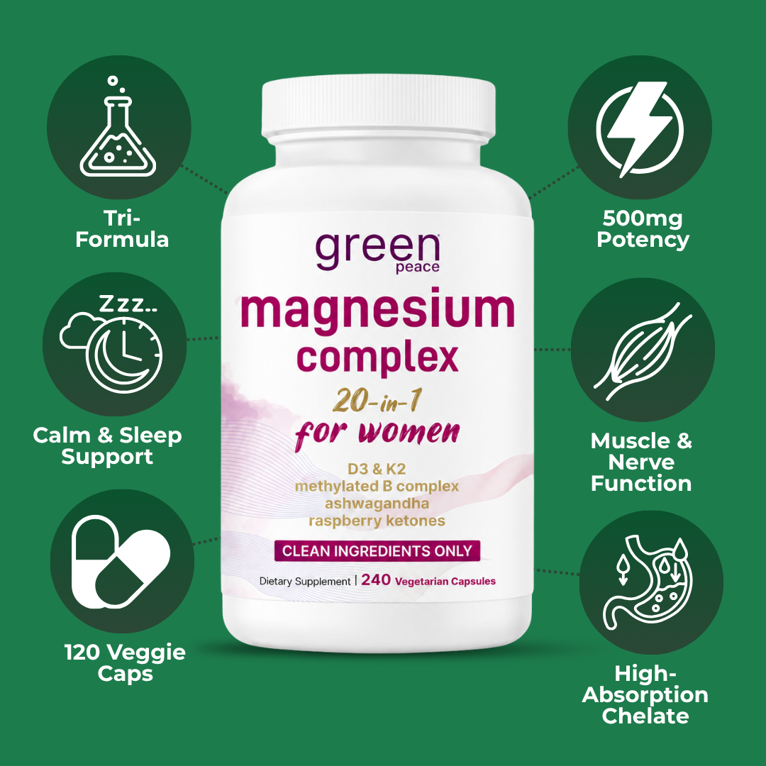 Green Peace Magnesium Complex Glycinate Citrate capsules