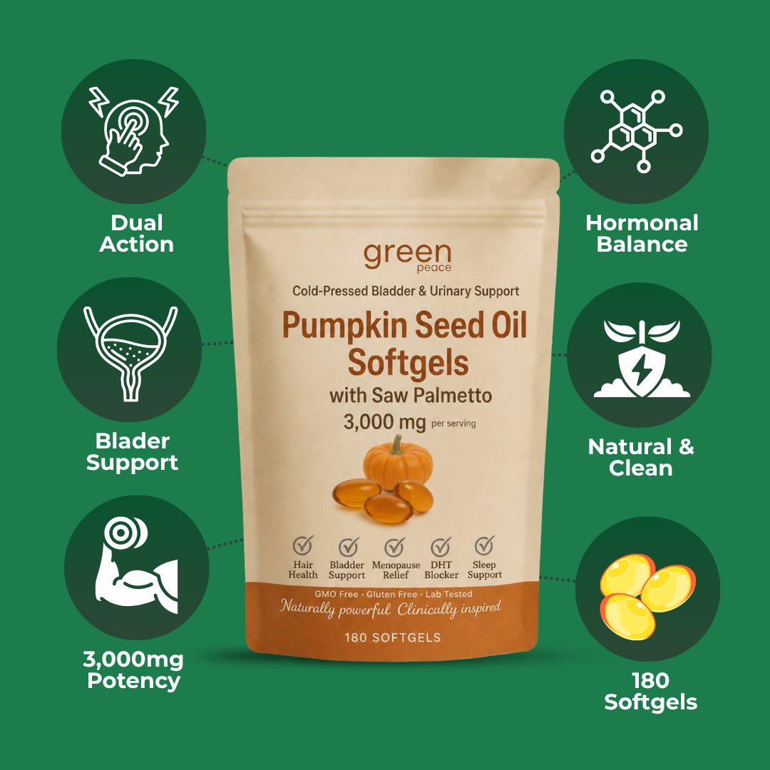 Green Peace Pumpkin Seed Oil with Saw Palmetto softgels