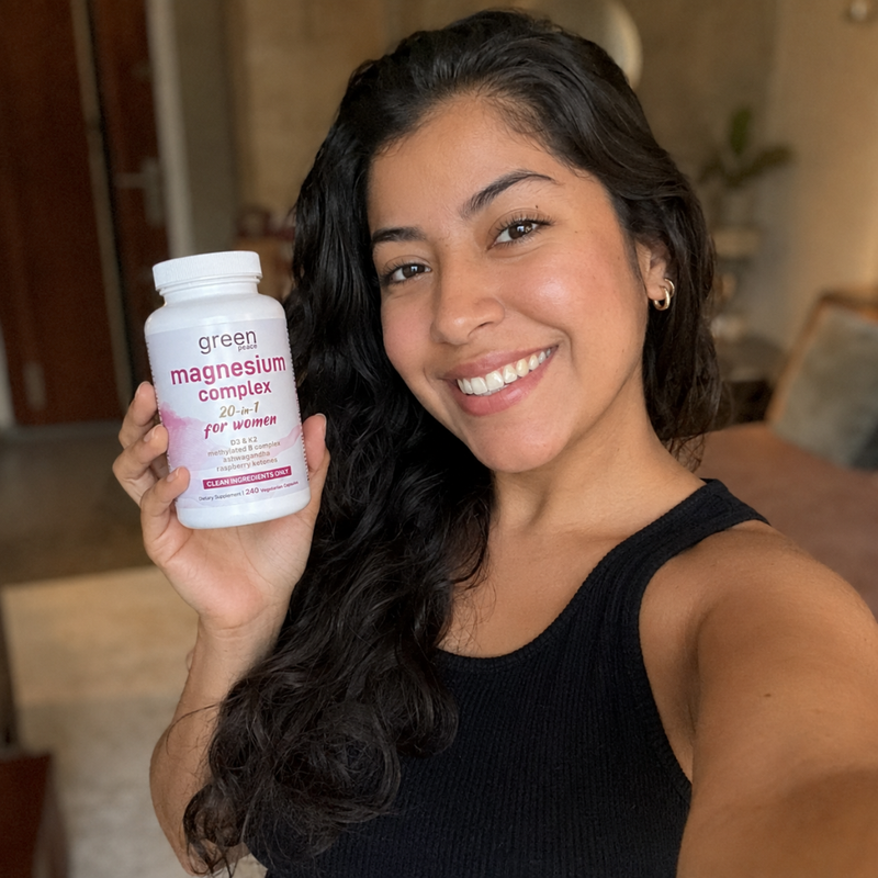 Customer with Green Peace Magnesium Complex capsules